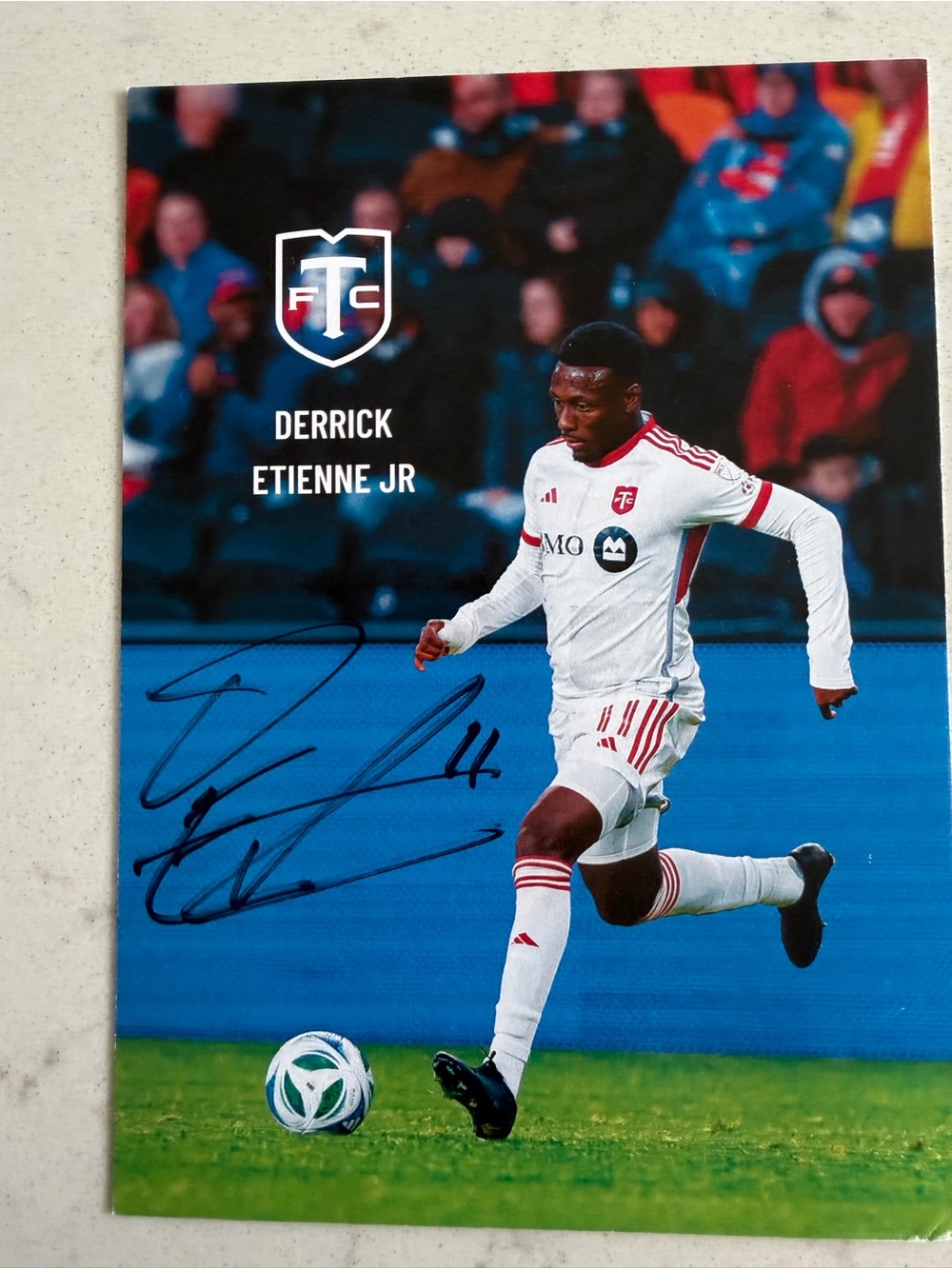 Derrick Etienne Jr. Toronto FC Autographed Photo
